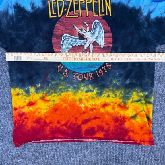 Led Zeppelin "US Tour 1975" Tie Dye T Shirt‎ Men's Streetwear Classic Tee Sz XXL - Picture 6 of 8